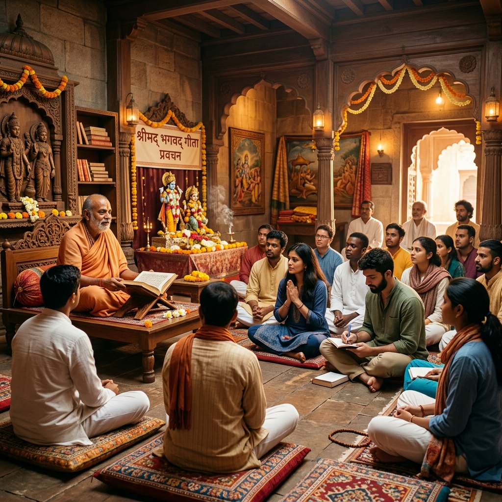 Bhagavad Gita study session